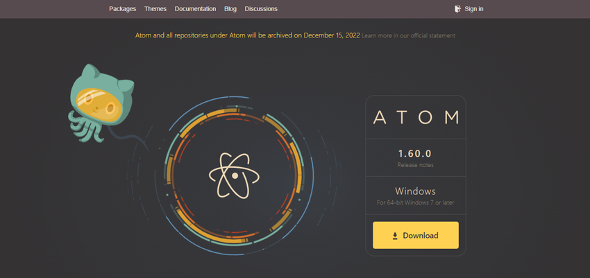 atom公式サイト